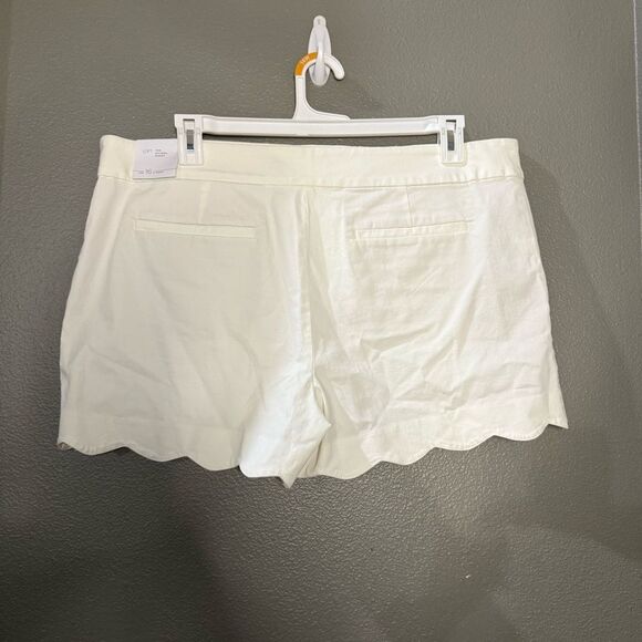 LOFT the riviera High Waist White Scalloped Shorts nwt - Picture 7 of 9
